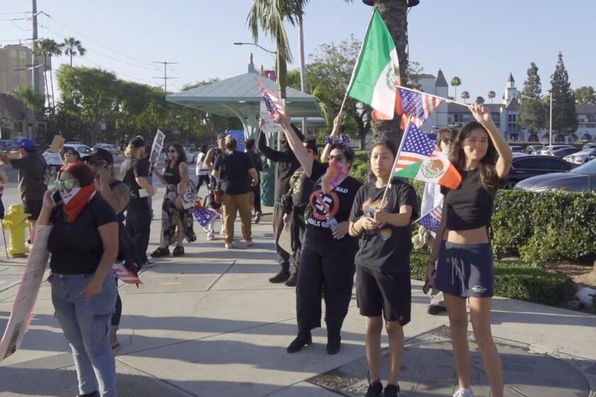 Vice president's rumored vacation visit to Disney resort sparks impromptu protest