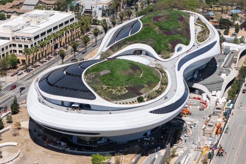 George Lucas' spaceship of a museum lands in L.A. with a wonderful surprise
