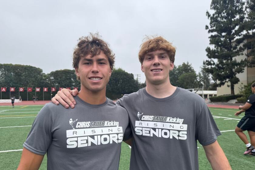 Mira Costa is the place with a special teams trio set to punt, kick, snap and hold
