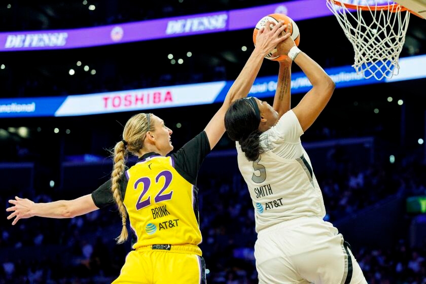 Cameron Brink returns but Aces end Sparks' winning streak