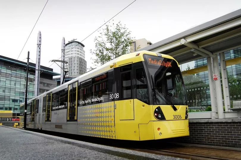 Metrolink trams on busy route suspended due to 'heavy flooding'