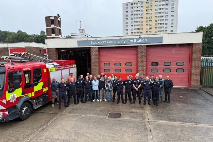 Emotional scenes as firefighters wave goodbye to old fire station
