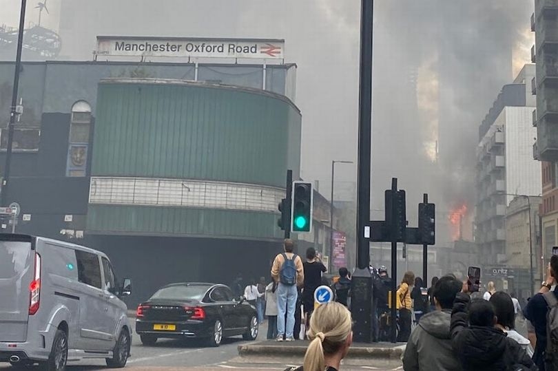 Oxford Road station evacuated due to Hotspur Press fire