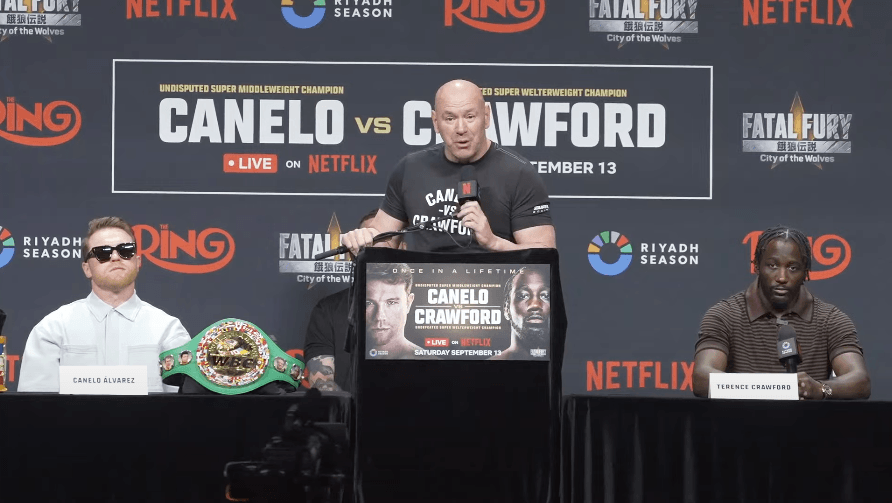 Video: Canelo Alvarez vs. Terence Crawford Las Vegas press conference