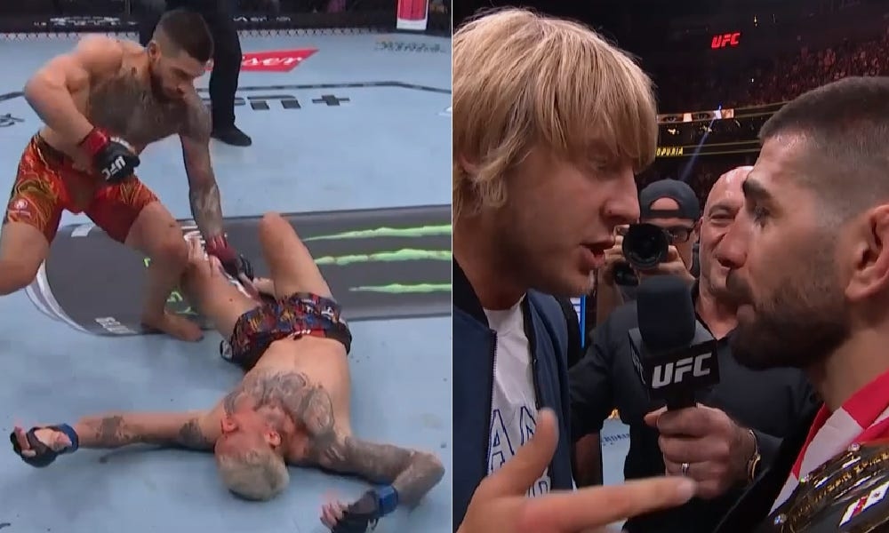 Fighters react to Ilia Topuria's historic UFC 317 title win, Paddy Pimblett faceoff