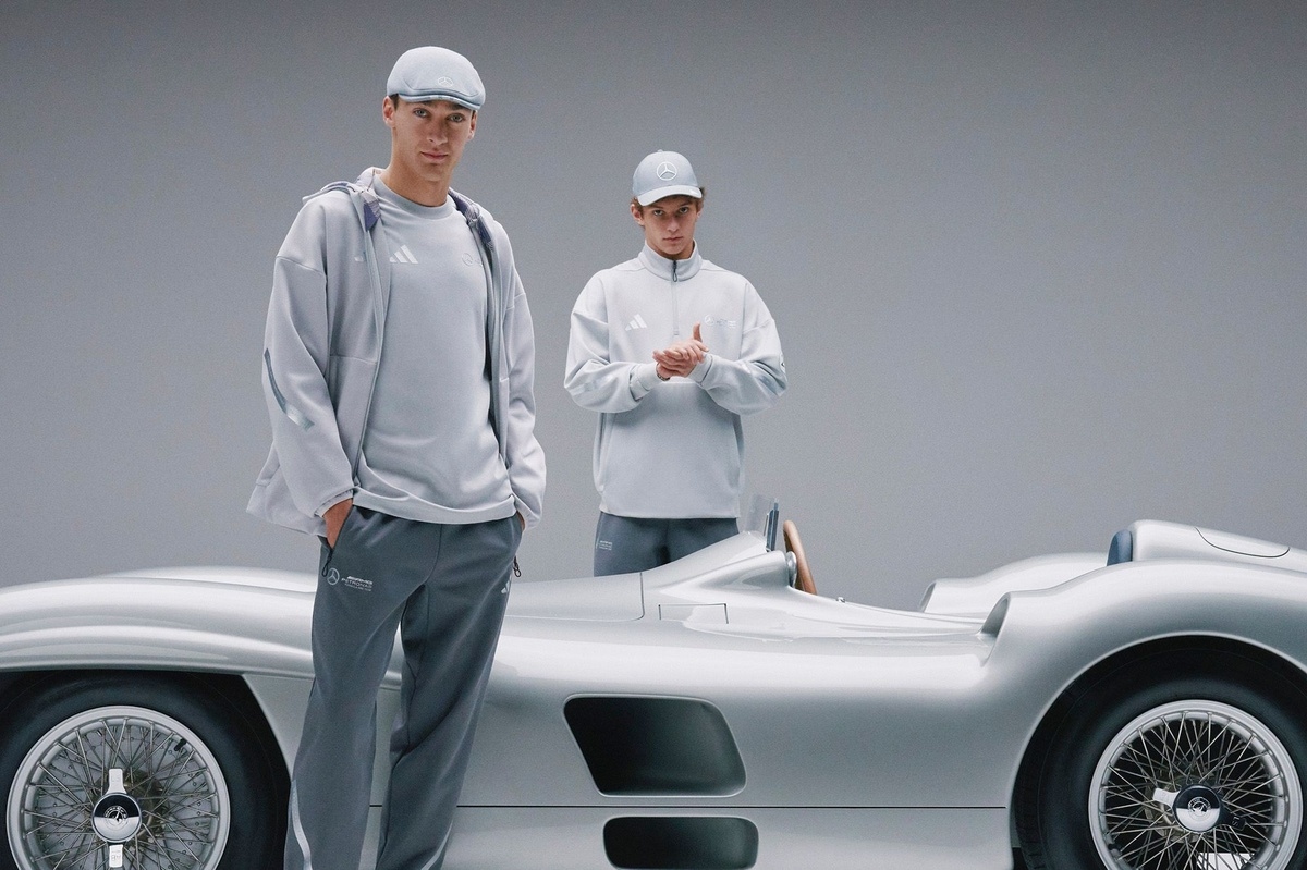Mercedes and adidas unveil heritage-inspired fanwear collection for British GP