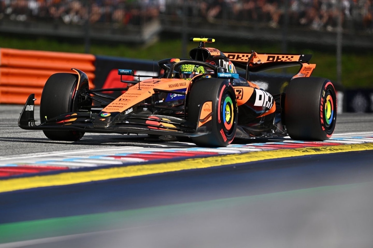 F1 Austrian GP: Lando Norris charges to pole, Max Verstappen down in seventh