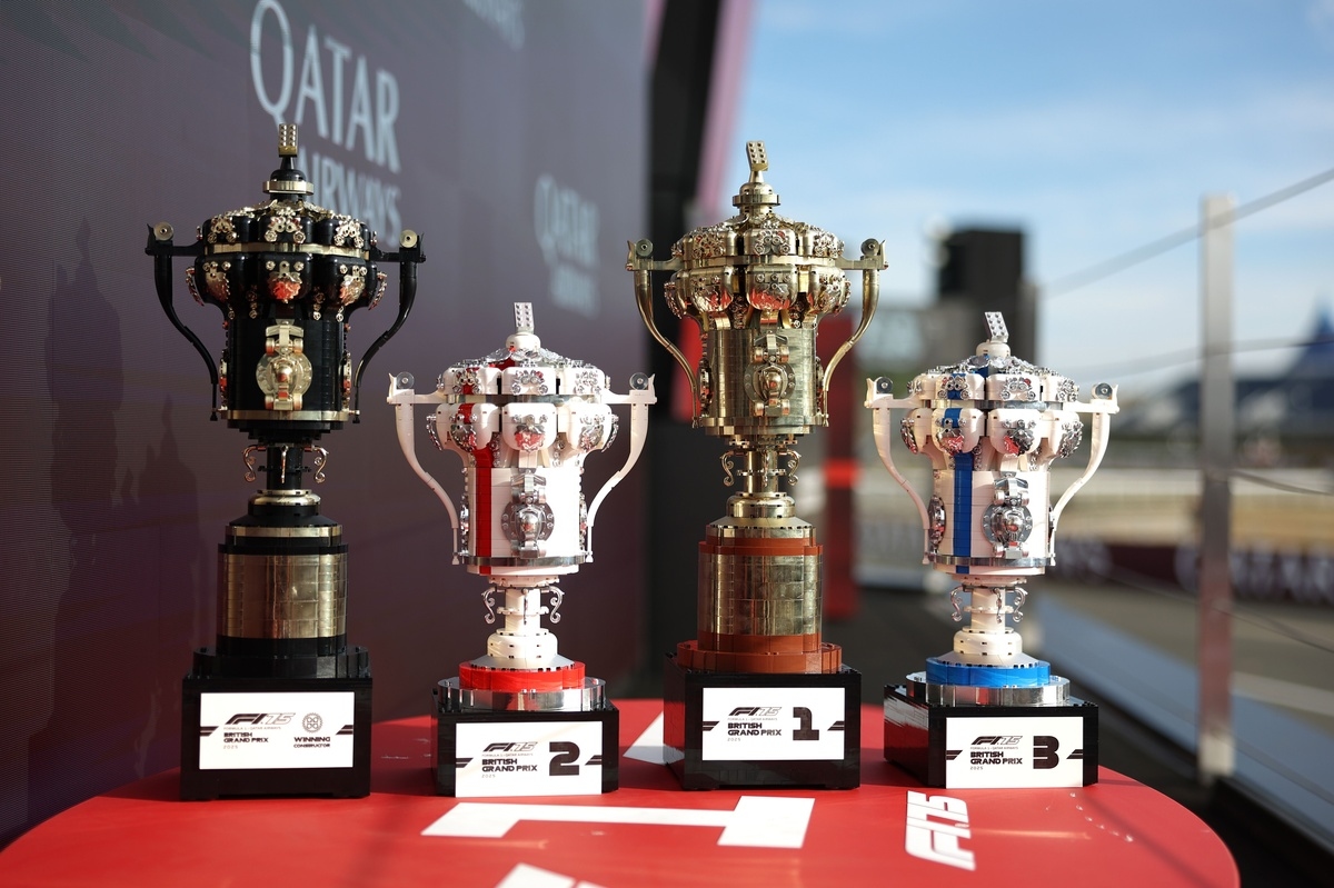 How LEGO reimagined the F1 British GP trophy out of bricks