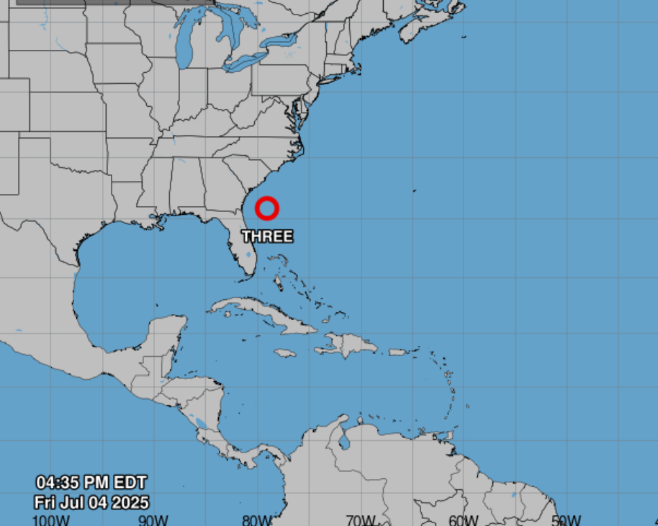 System off Florida, South Carolina likely to become Tropical Storm Chantal over July 4 weekend