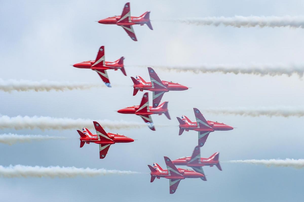 Red Arrows set to fly over two Cumbrian locations this weekend - find out where here