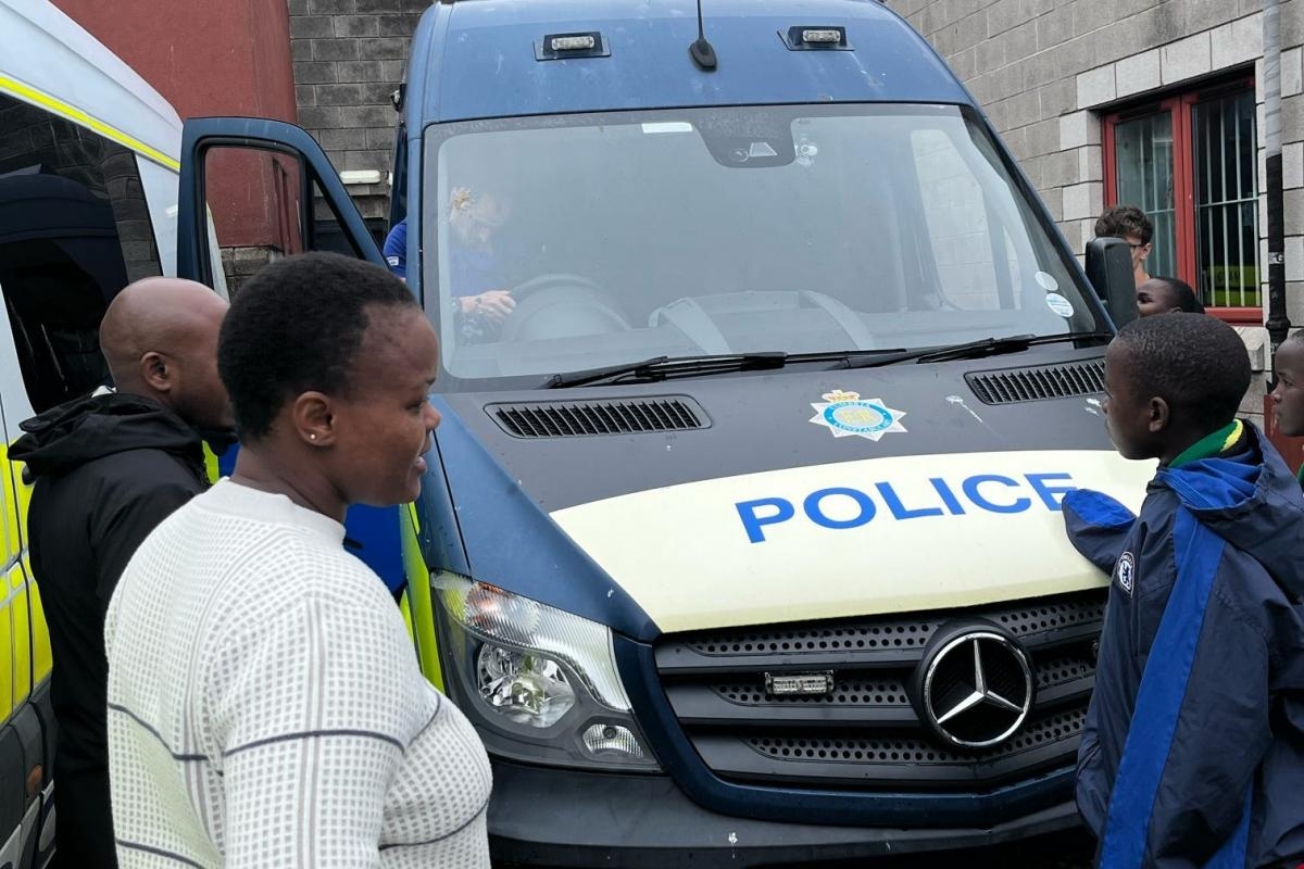 Tanzanian students go on tour of Cumbria police station