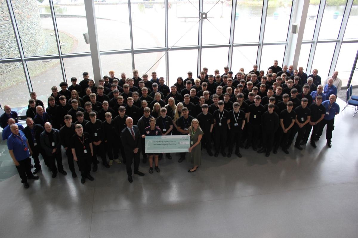Apprentices raise £1,500 for life saving charity