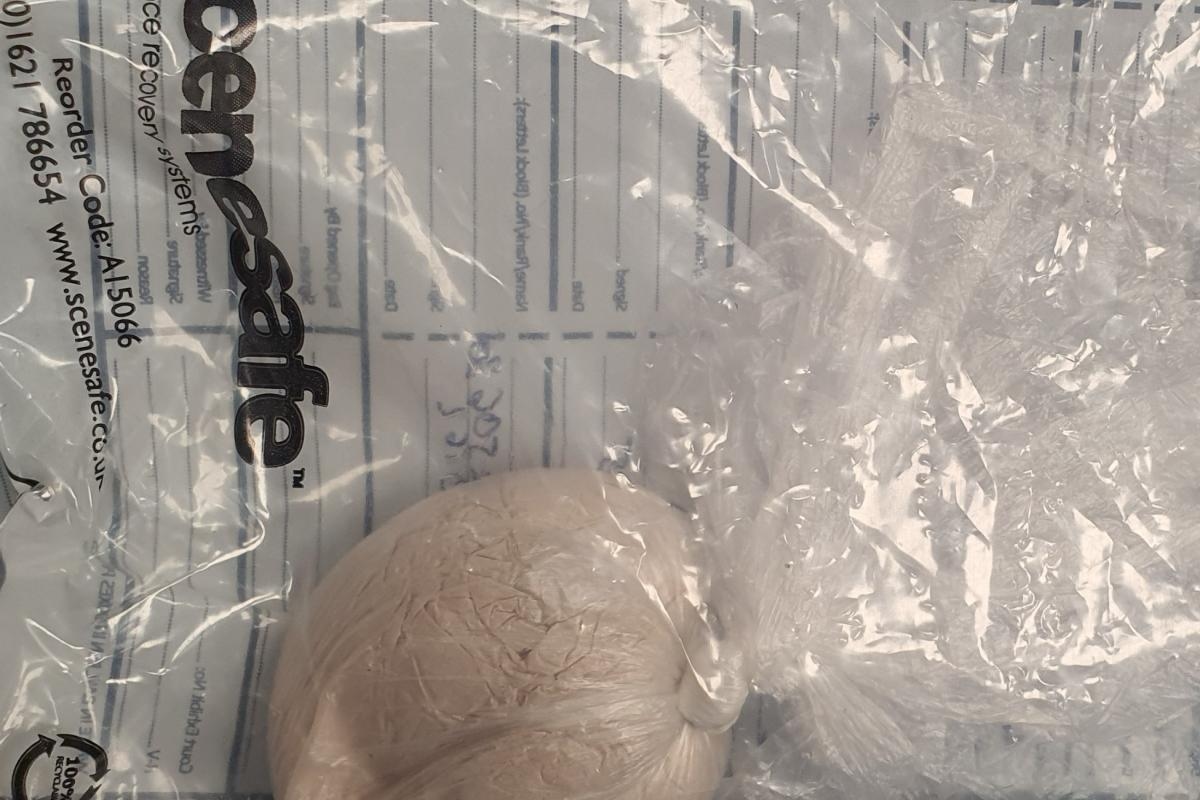 Woman arrested after dog seized and bag of suspected heroin found in possession