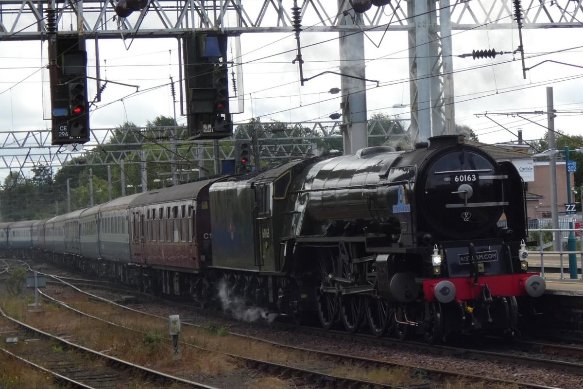 Iconic steam locomotive pictured in Carlisle for anniversary special
