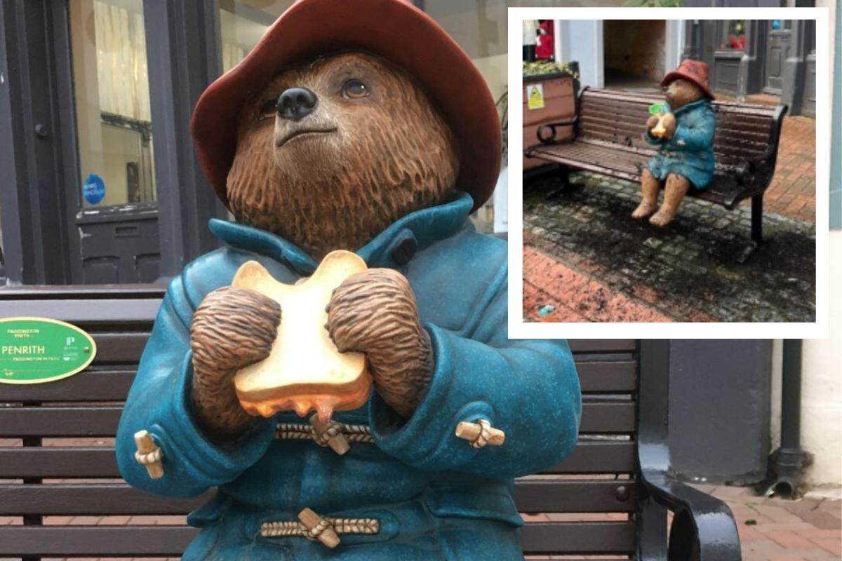 Vandal dumped shrub over statue of beloved Paddington bear, causing outcry