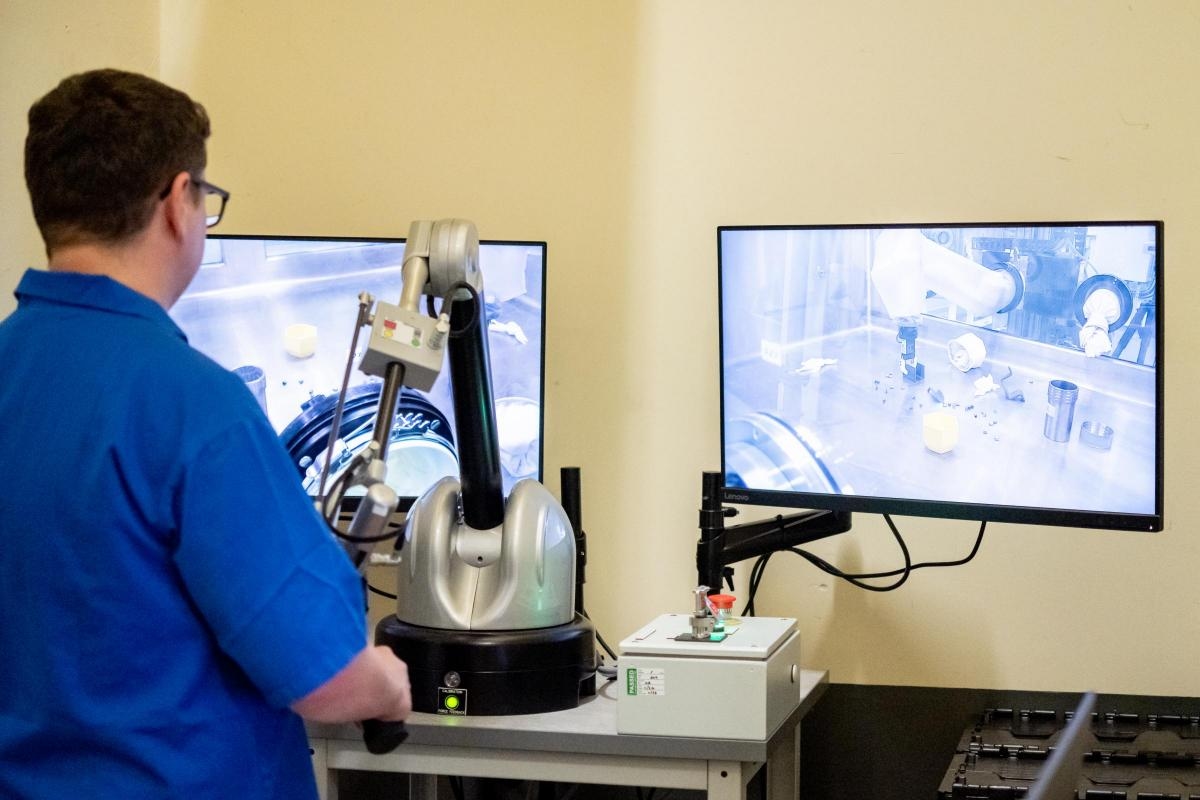 Robotic arm fitted inside nuclear glovebox for first time