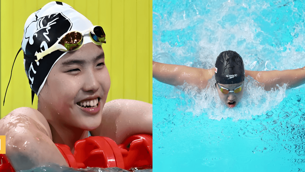 12-year-old Chinese swimming prodigy impresses in global debut
