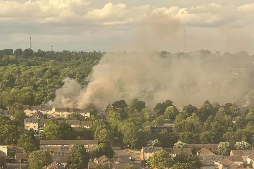 Huge plume of smoke over Nottingham after fire breaks out at property in St Ann's