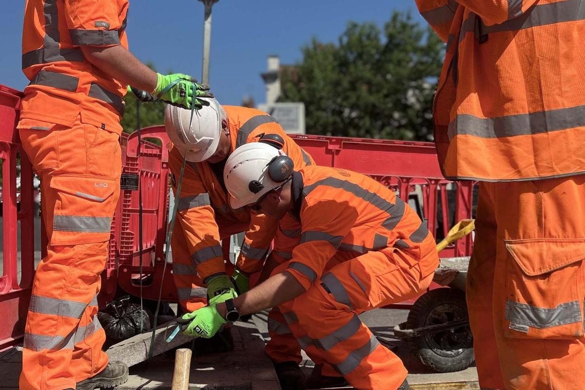In pictures: Sinkhole which caused traffic 'chaos' repaired in four days