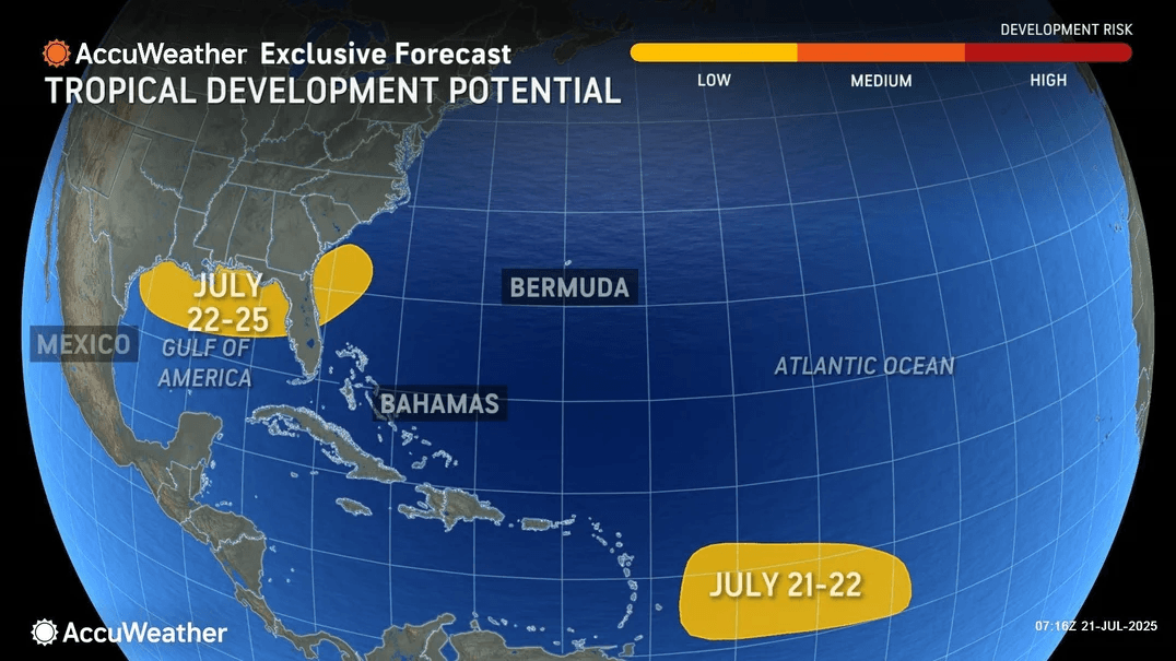 National Hurricane Center now watching 3 waves in Atlantic. Heat, storms expected Tuesday