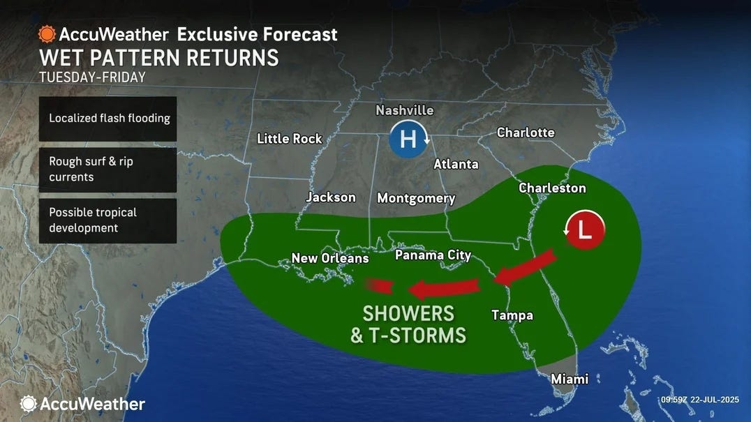 Hurricane Center says tropical system will drench Florida Panhandle. What to know