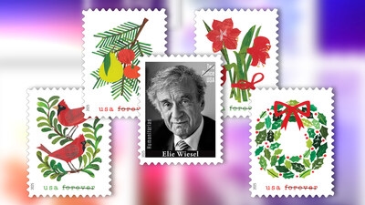 U.S. Postal Service Announces Holiday, Elie Wiesel Stamps