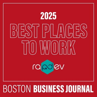 RapDev Earns #2 Spot on Boston Business Journal's 2025 Best Places to Work List