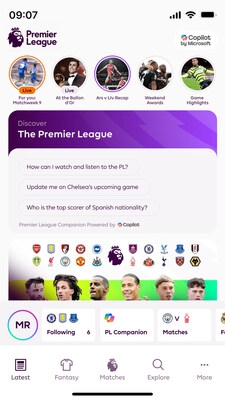 Premier League and Microsoft announce five-year strategic partnership to personalize the fan experience with AI for 1.8 billion people