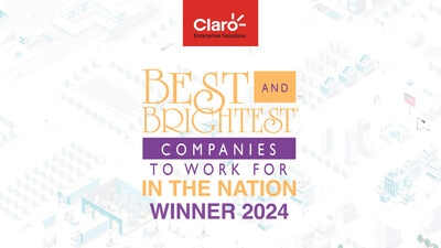 Claro Enterprise Solutions Named One of the Nation's Best and Brightest Companies to Work For
