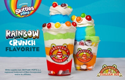 Jeremiah's Italian Ice Introduces SKITTLES® POP'D Candies as a Bold New Layer-In, For a Limited-Time Only