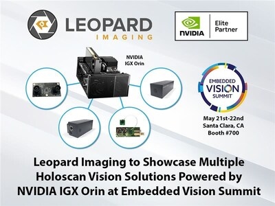 Leopard Imaging to Showcase Multiple Holoscan Perception Solutions Built on NVIDIA IGX Orin at Embedded Vision Summit