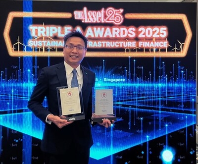 Cathay United Bank Hong Kong Branch Wins Two Major Accolades at The Asset's Triple A Sustainable Infrastructure Awards