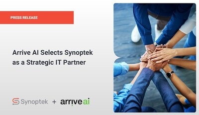 Arrive AI selects Synoptek as a Strategic IT Partner
