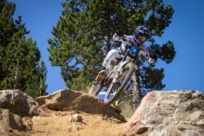 Monster Energy's Loris Vergier Takes Third Place at 2025 UCI Downhill Mountain Bike World Cup in Pal Arinsal, Andorra