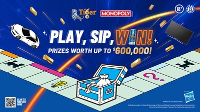 THIS SG60, TIGER® TEAMS UP WITH MONOPOLY TO OFFER BIG PRIZES FOR YOUR SINGAPORE DREAM