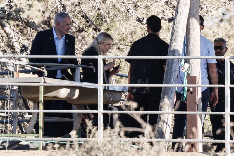Netanyahu on first visit to Israeli kibbutz ravaged in Hamas attack