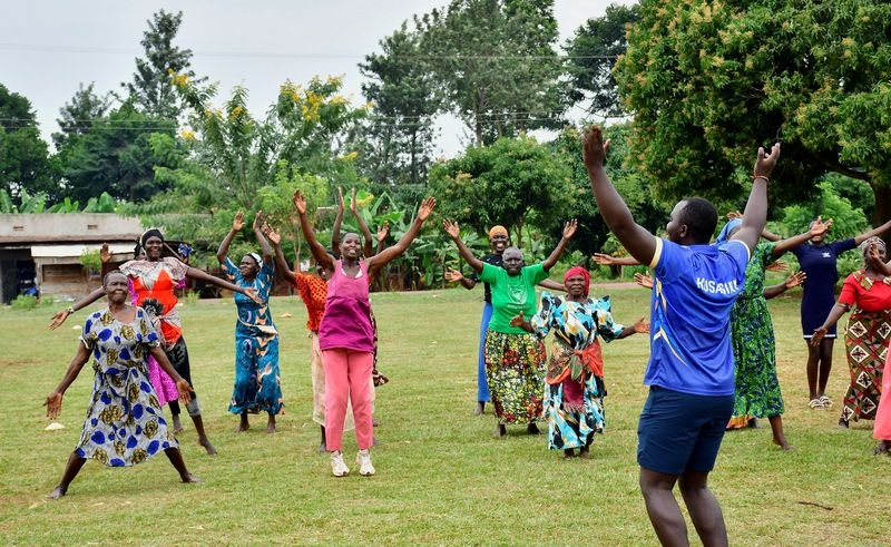 Fitness classes help elderly Ugandan women fight rising rates of obesity and diabetes