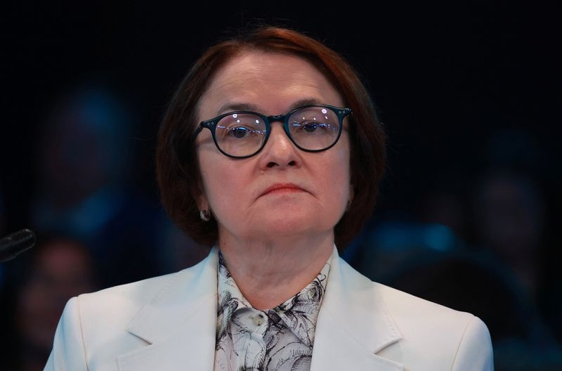 Russian central bank governor says inflation is slowing faster than expected