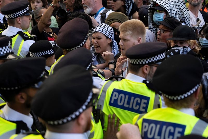UK police arrest over 20 supporters of now banned Palestine Action group