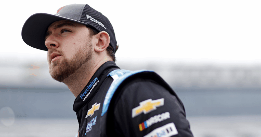 Kaden Honeycutt reacts to being dropped by Niece Motorsports