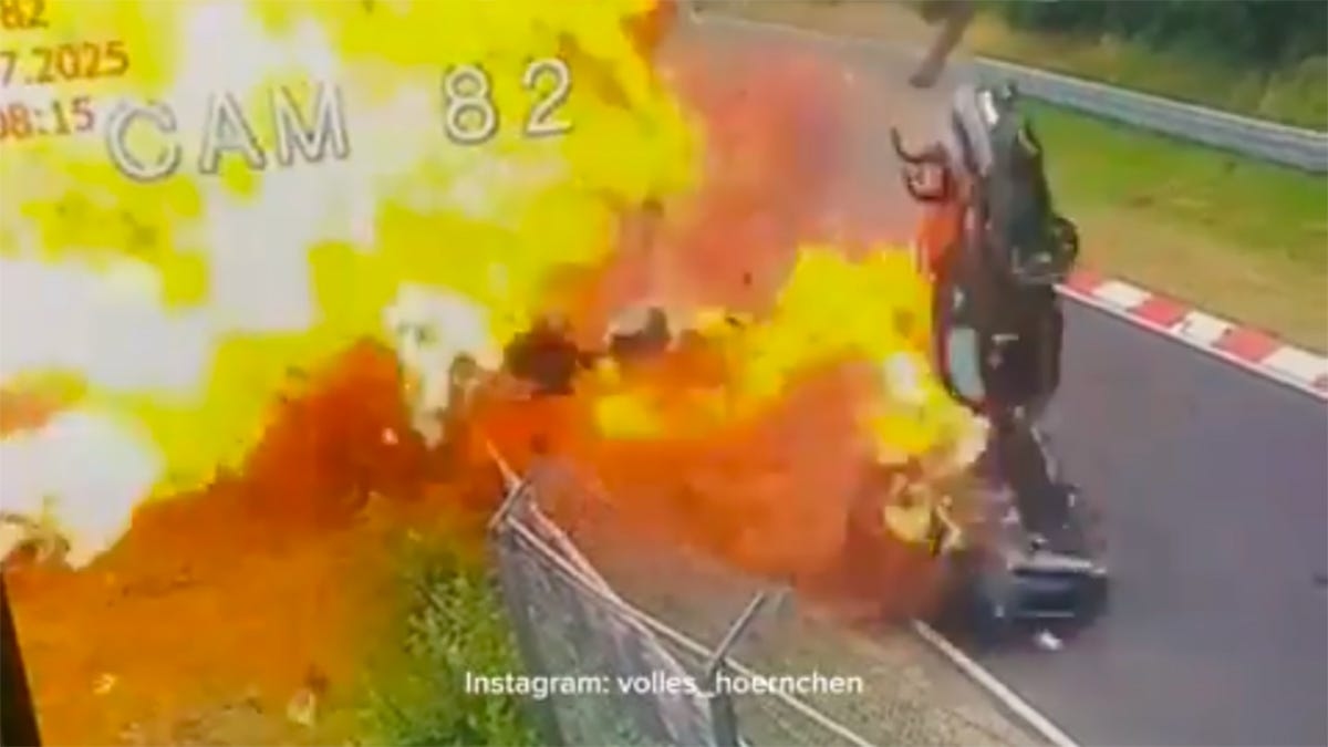 Porsche 911 GT3 RS and BMW M2 Collide in Fiery Nürburgring Crash