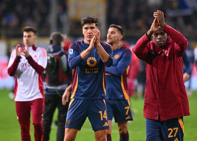 Shomurodov, Saud and Paredes on their way out of Roma