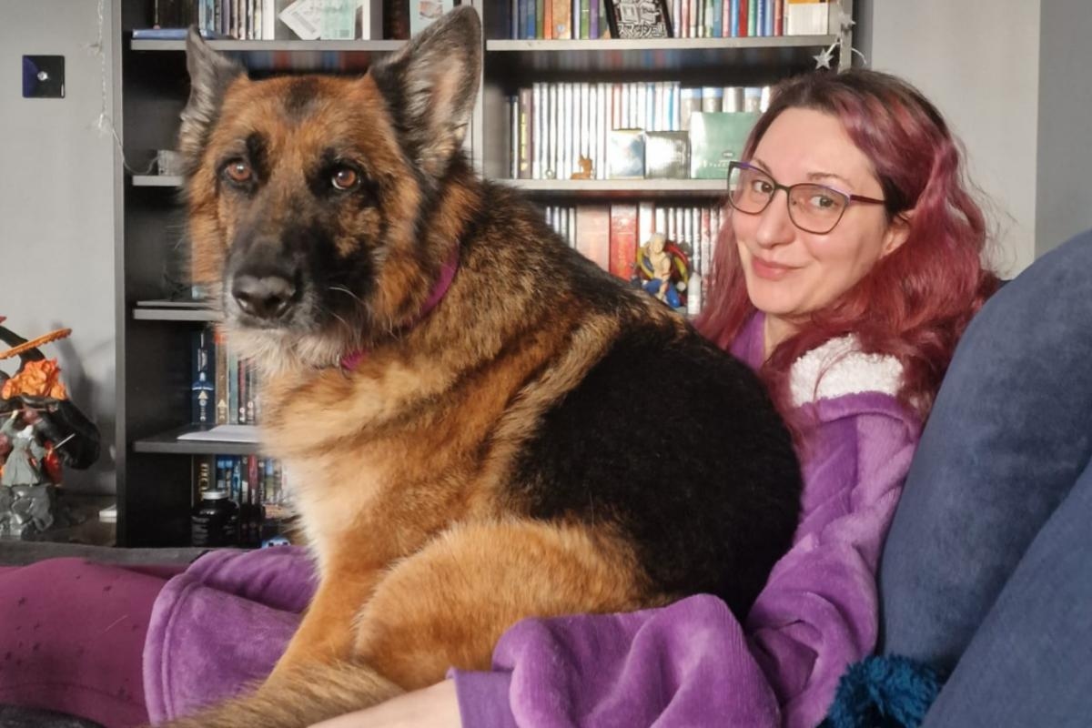 Retired police dog helping owner living with chronic illness