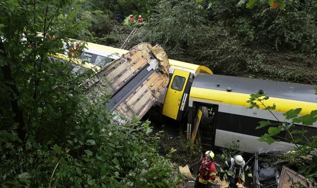 At least three killed after train derailed in Germany, police say