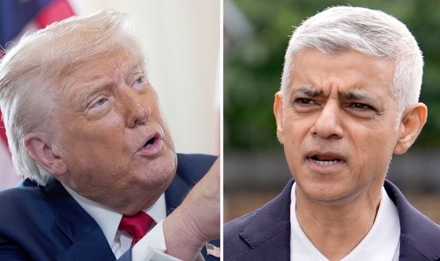 Trump reignites row with 'nasty' Sadiq Khan as Starmer responds