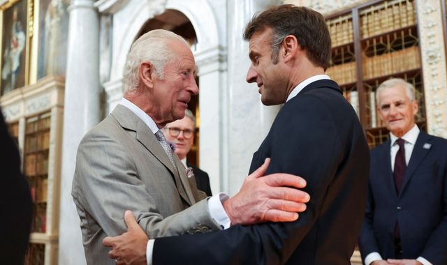 King to warn of 'complex threats' facing UK and France - as Macron begins his first state visit