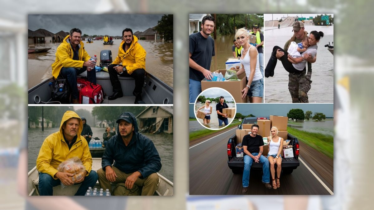 Fact Check: Don't be fooled by claims Blake Shelton, Luke Bryan or Gwen Stefani went to Texas to help flood relief efforts