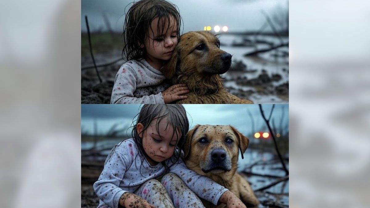 Fact Check: Don't fall for tale of 'guardian angel' dog rescuing girl los in Texas floods