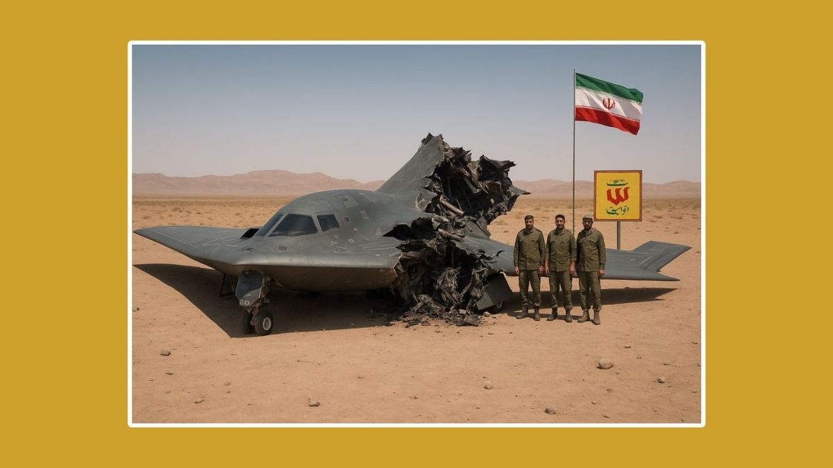 Fact Check: Don't fall for image of a B-2 bomber allegedly shot down by Iran