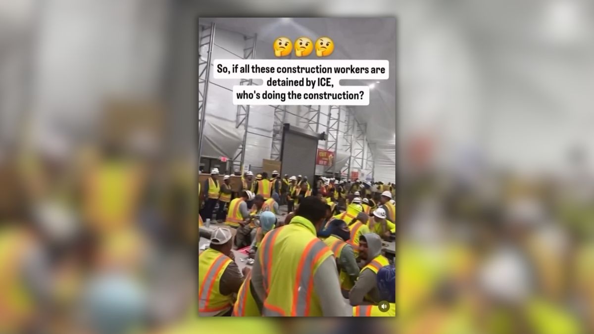 Fact Check: Unpacking claims video shows over 500 construction workers detained by ICE in Texas